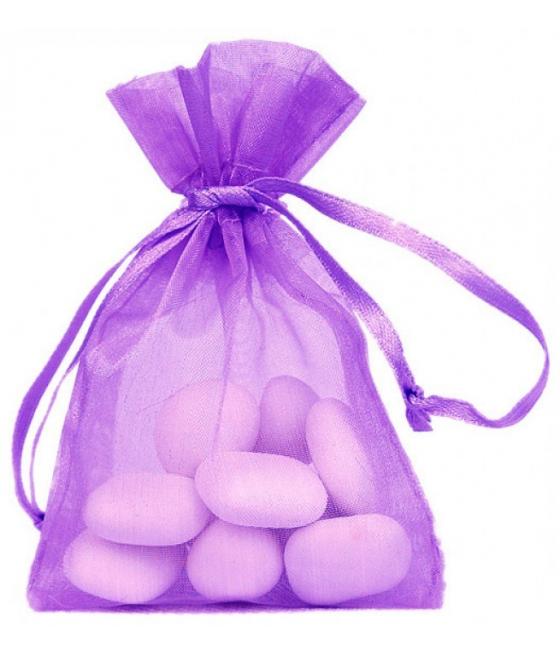 Sachet Organdi uni Prune