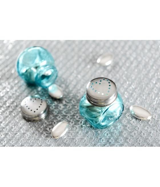Pot rond Turquoise (Boîte de 2 pièces)