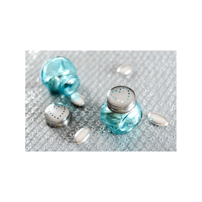 Pot rond Turquoise (Boîte de 2 pièces)