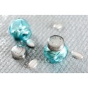 Pot rond Turquoise (Boîte de 2 pièces)