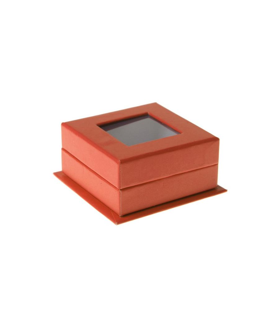 Boîte carrée à fenêtre orange (Sachet de 4 pièces) Boîte carrée à fenêtre orange (Sachet de 4 pièces)