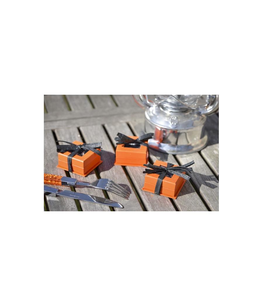 Boîte carrée à fenêtre orange (Sachet de 4 pièces) Boîte carrée à fenêtre orange (Sachet de 4 pièces)