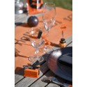 Boîte carrée à fenêtre orange (Sachet de 4 pièces)