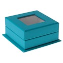 BoÃ®te carree Ã  fenÃªtre Turquoise Sachet de  piees 