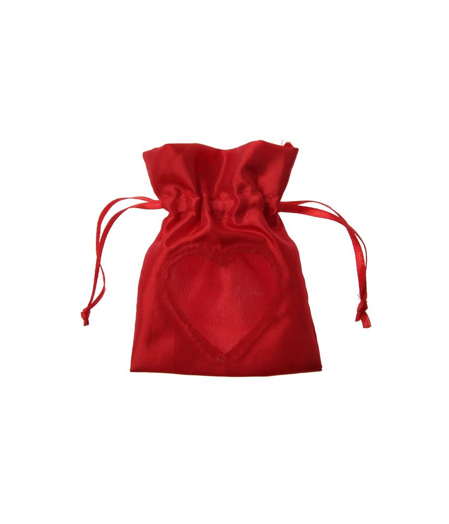 Sachet avec fenêtre coeur Rouge (Sachet de 6 pièces)