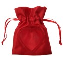 Sachet avec fenêtre coeur Rouge (Sachet de 6 pièces)