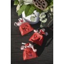 Sachet avec fenêtre coeur Rouge (Sachet de 6 pièces)