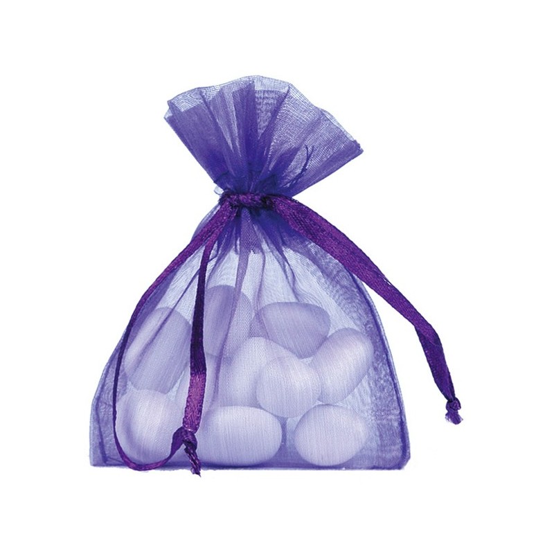 Sachet Organdi uni Violet (Sachet de 10 pièces)