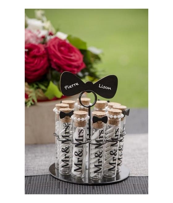 Eprouvette Mr & Mrs Transparent Sachet de  piees 