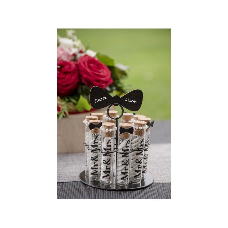 Eprouvette Mr & Mrs Transparent Sachet de  piees 
