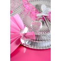 Marque-place fleur metallise Argent Sachet de piees Marque-place fleur metallise Argent Sachet de piees