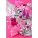 Marque-place fleur metallise Argent Sachet de piees Marque-place fleur metallise Argent Sachet de piees