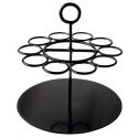 Portant éprouvettes rond Noir (Sachet d'1 pièce)