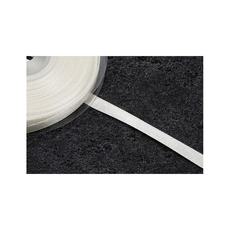 Ruban satin blanc  m 