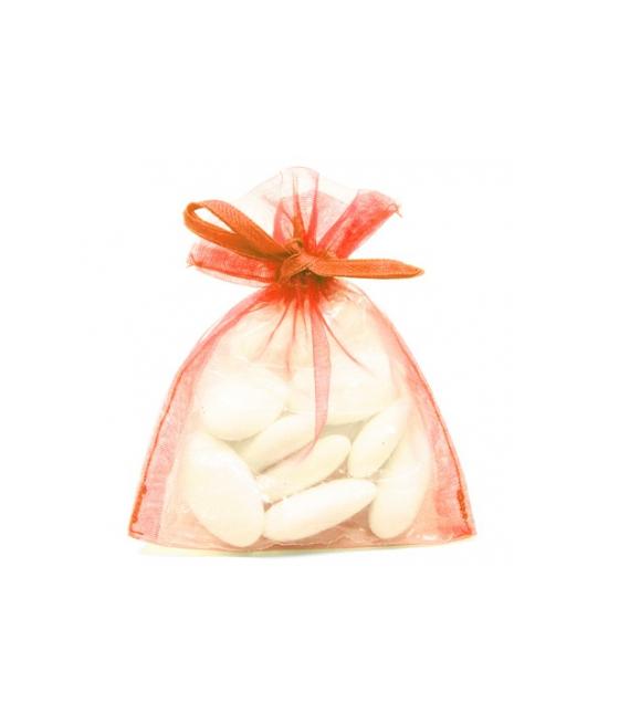 sachets organza Corail