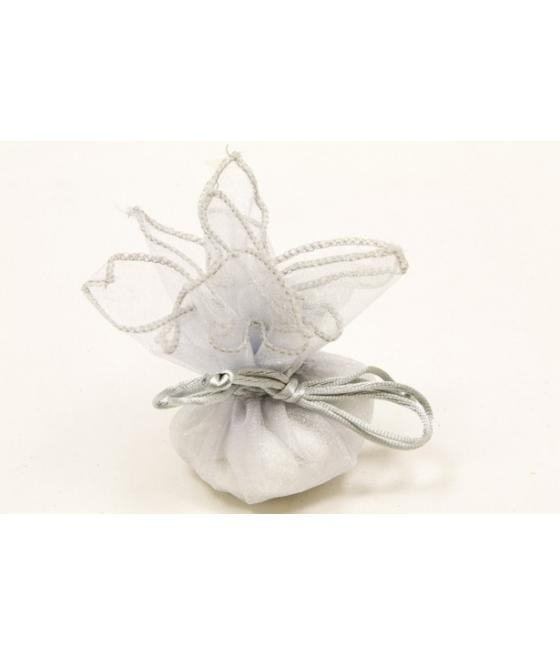 Ronds en organza Gris