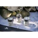 4 pots avec couvercle transparent