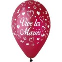 Ballon imprime "vive les maries"  Bordeaux 