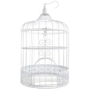 Tirelire cage blanche