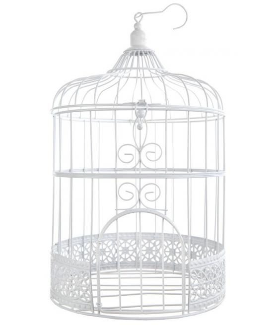 Tirelire cage blanche