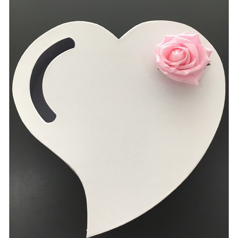 Urne coeur avec rose 