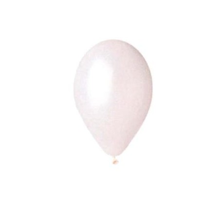 Ballon nacre diam. 30 cm (x 10) Blanc