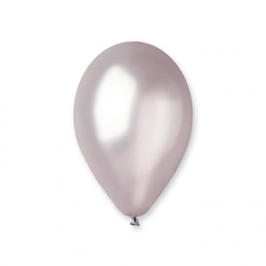 Ballon nacre diam. 30 cm (x 10) Argent