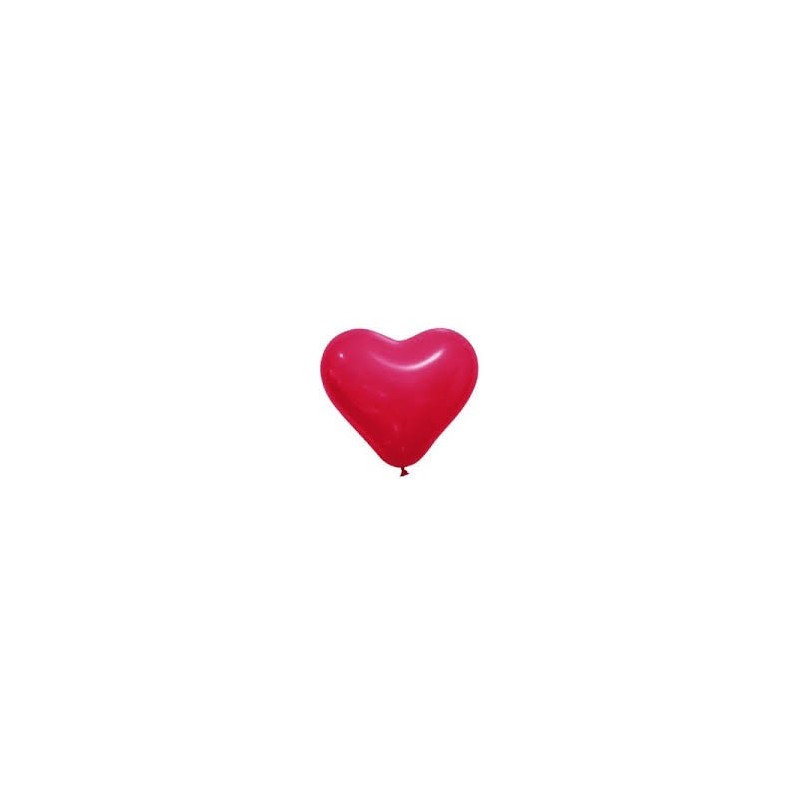 Ballon opaque forme coeur  Rouge 
