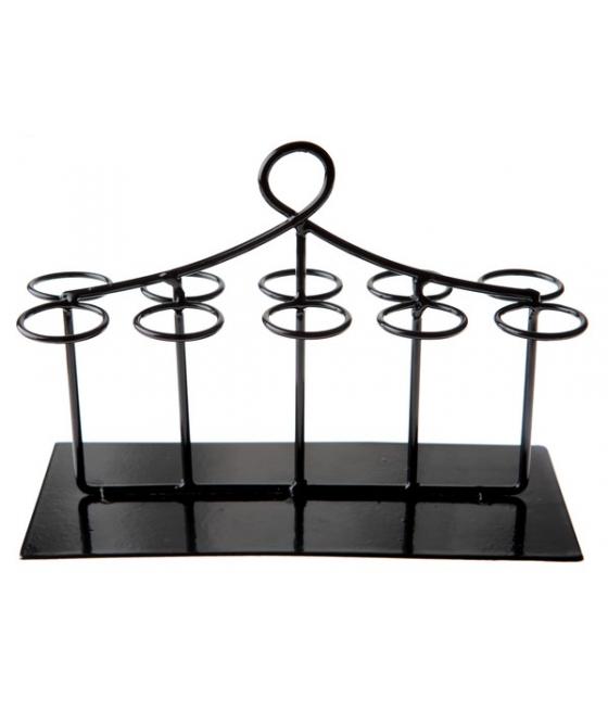 portant à éprouvettes noir