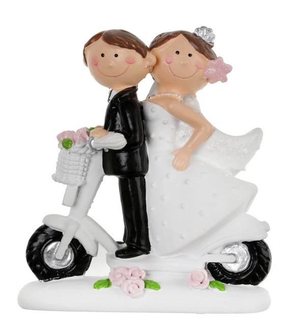 Figurine Mr & Mme à scooter