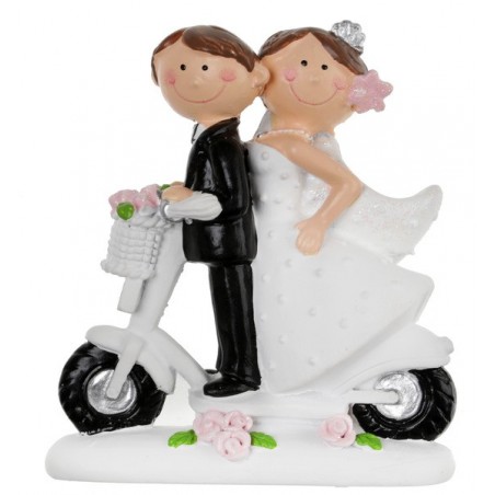Figurine Mr & Mme à scooter