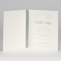 Faire-part Aquarelle vert d'eau