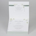 Faire-part aux fleurs vertes