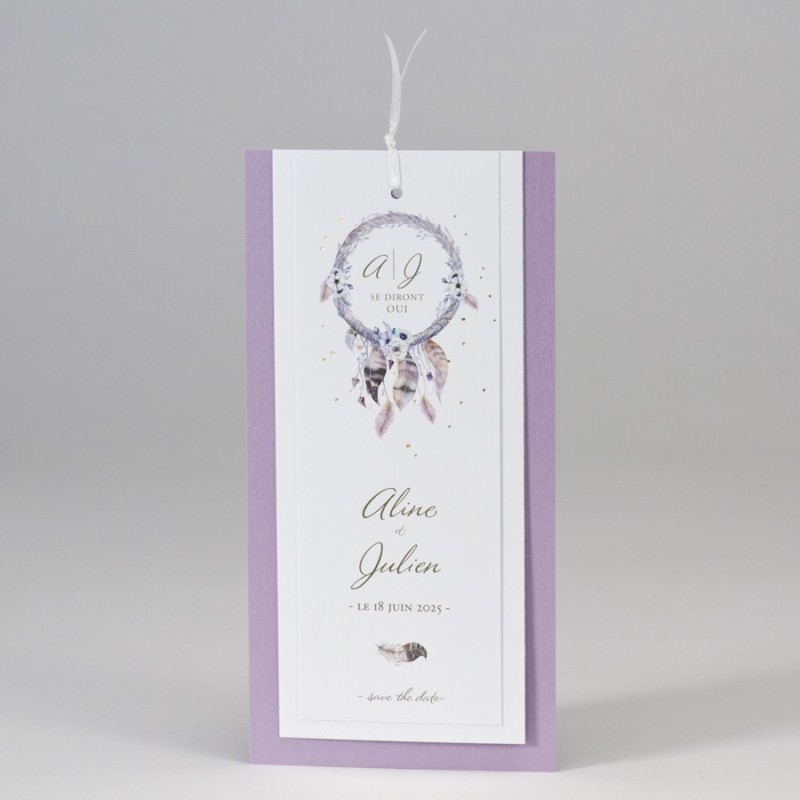 Faire-part pochette fleurie