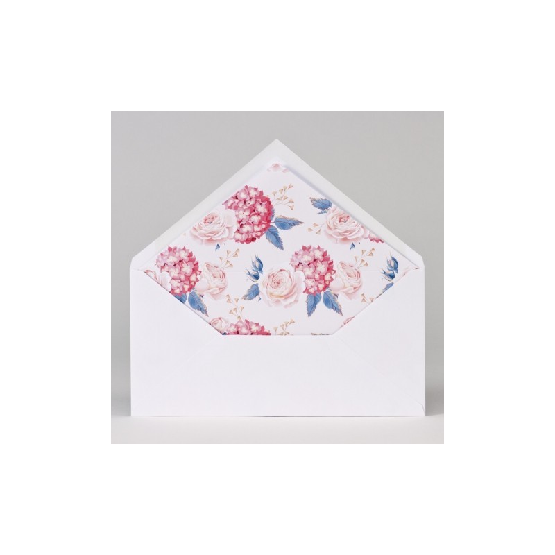 Faire-part pochette fleurie