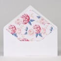 Faire-part pochette fleurie