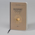 Faire-part passeport d'amour en kraft