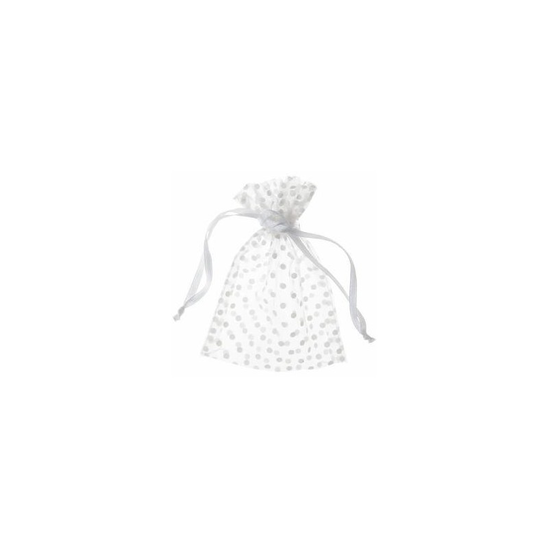 Sachet pois blancs Blanc