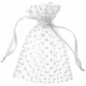 Sachet pois blancs Blanc