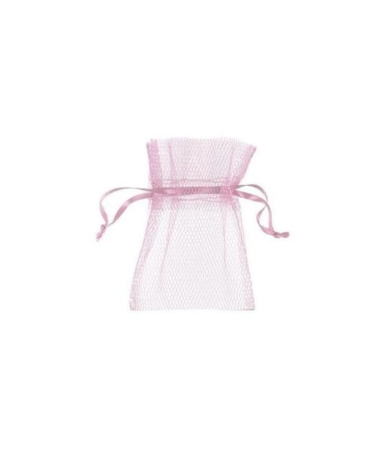 Sachet tulle rose