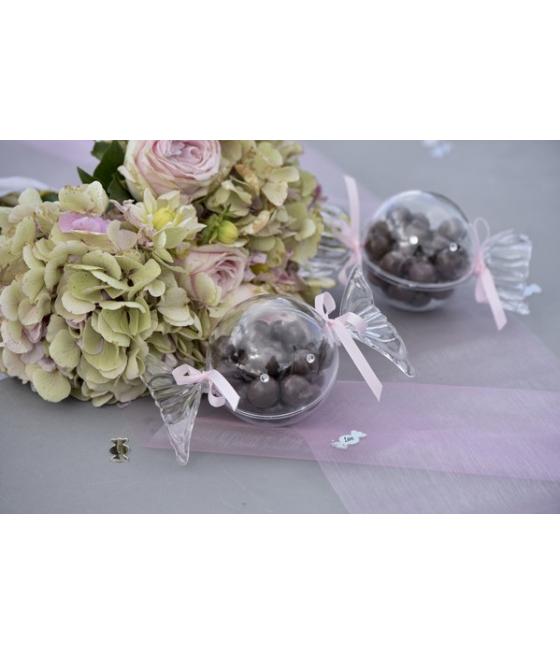 Grande boite à bonbon transparente