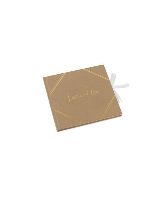 Livre d'or Kraft dorure