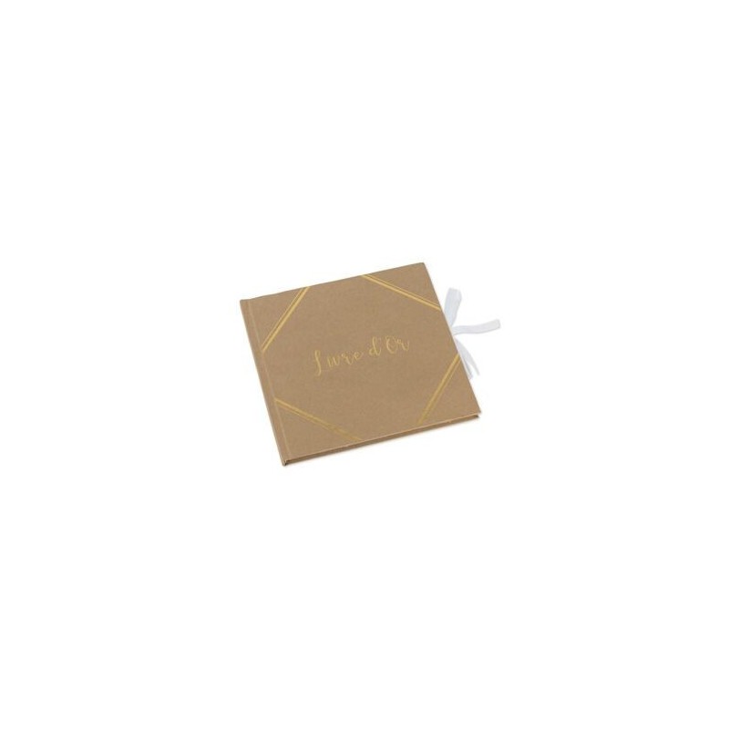 Livre d'or Kraft dorure
