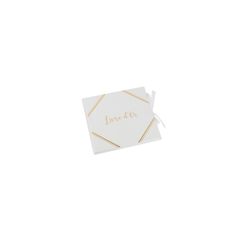 Livre d'or blanc avec dorure