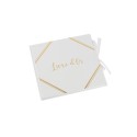 Livre d'or blanc avec dorure