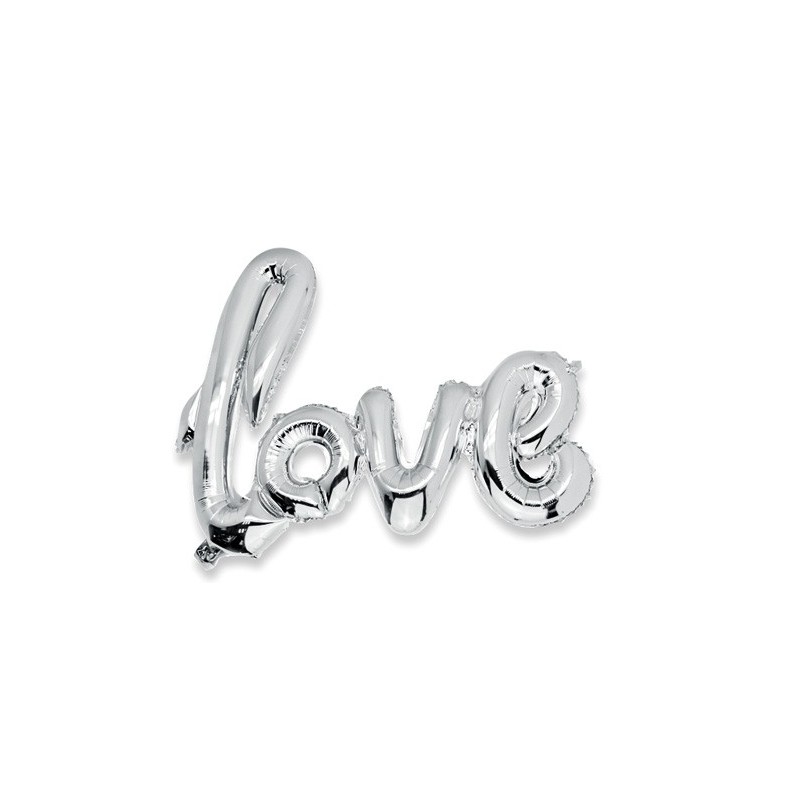Ballon "Love" Argent
