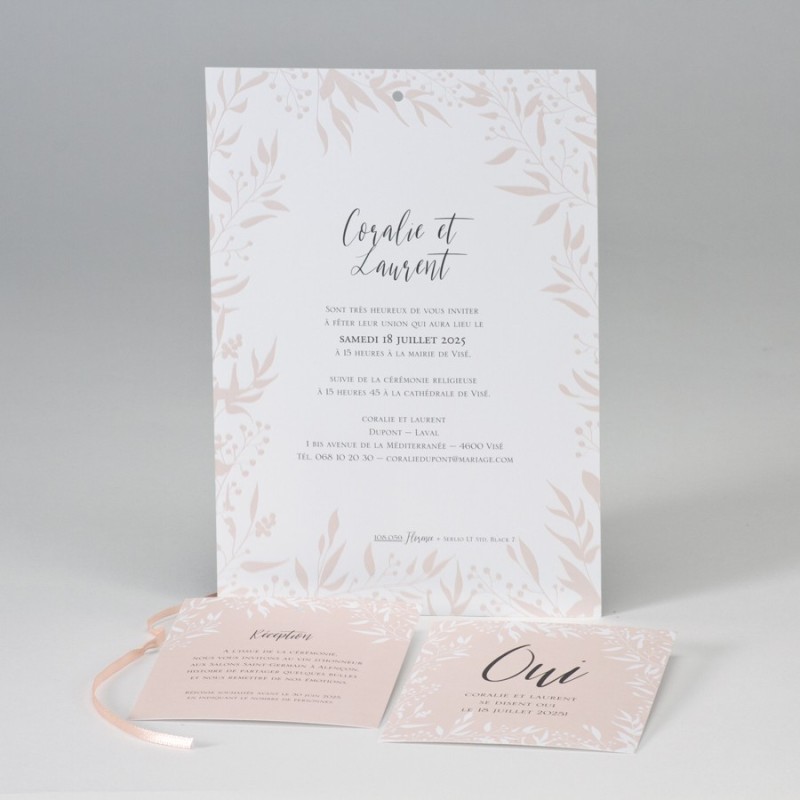 Faire-part Le mariage soft