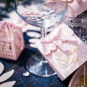 10 boites à dragées Roses "mots d'amour"