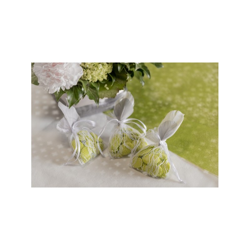 Plumes blanches décoration mariage et baptême – sachet de 100 pièces