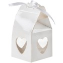 Boîte coeur Blanc (Sachet de 4 pièces)